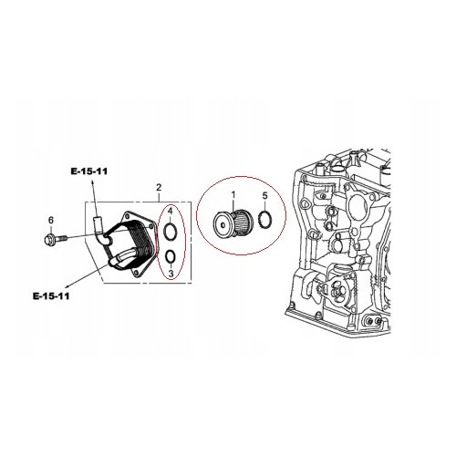 Filtr oleju CVT skrzyni automat + oringi Honda CR-V IV 2.4